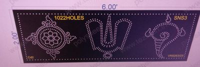 SNS3 SHANKU NAMAM SHAKRAM 2X6 FEET 1022 HOLES