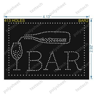 BAR2 BAR 2.92X4.13FEET  413 HOLES