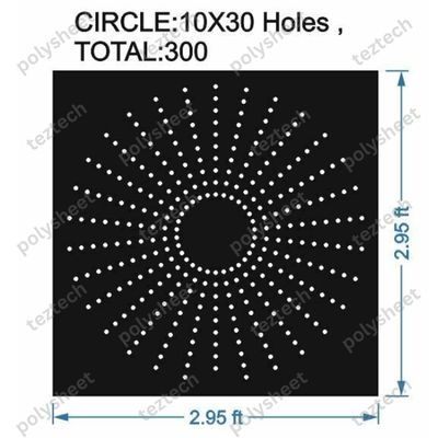 CRC57	3X3 FEET 10X30 HOLES CIRCLE POLYSHEET