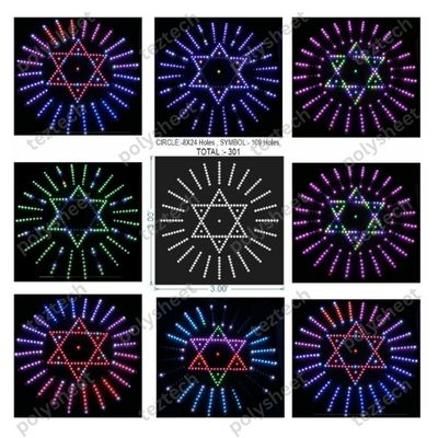 C8S1 HEXAGON STAR WITH 8X24 CIRCLE