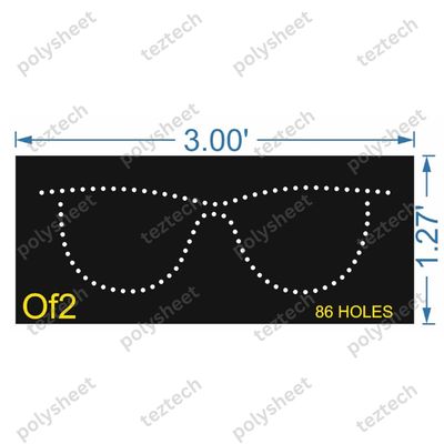 OF2 OPTICAL 3X1.27FEET 86 HOLES