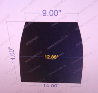 PLAIN POLYSHEET 14X14 INCH