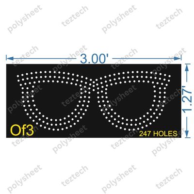 OF3 OPTICAL 3X1.27FEET 247 HOLES
