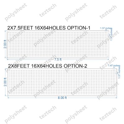 SCR385	 2X8 FEET 16X64 HOLES SCREEN TOTAL HOLES=1024