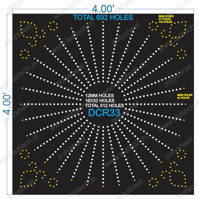DCR33 DESIGNER CIRCLE 4X4 FEET 692 HOLES