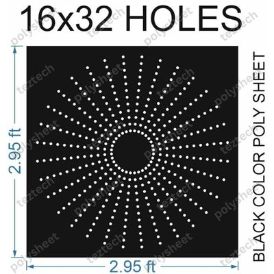 CRC120	3X3 FEET 16X32 HOLES CIRCLE POLYSHEET