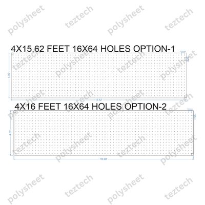SCR193 4X16 FEET 16X64 HOLES SCREEN TOTAL HOLES=1024