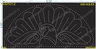 CGTC1.2 CROWN 4X8 FEET 639 HOLES