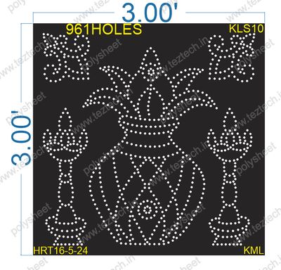 KLS10 KALASH  3X3 FEET 961 HOLES