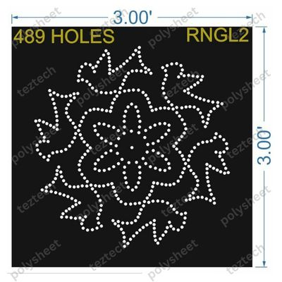 RNGL2  RANGOLI  3X3 FEET 489 HOLES