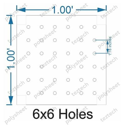 SCR1 1X1 FEET 6X6 HOLES SCREEN TOTAL HOLES=36