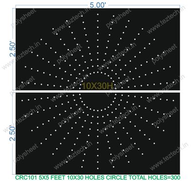 CRC101	5X5 FEET 10X30 HOLES CIRCLE TOTAL HOLES=300