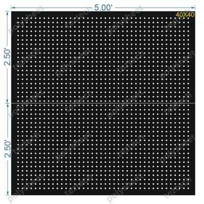 SCR170 40X40 FEET 5X5 HOLES SCREEN TOTAL HOLES=25