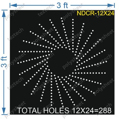 CRC136	3X3 FEET 12X24 HOLES CIRCLE POLYSHEET