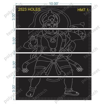 HM7.1 HANUMANJI  12X10 FEET 2523 HOLES