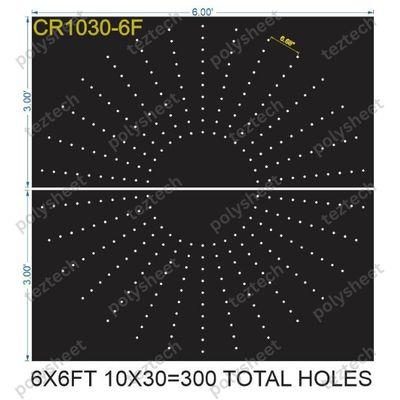 CRC4  6X6 FEET 10X30 HOLES CIRCLE POLYSHEET