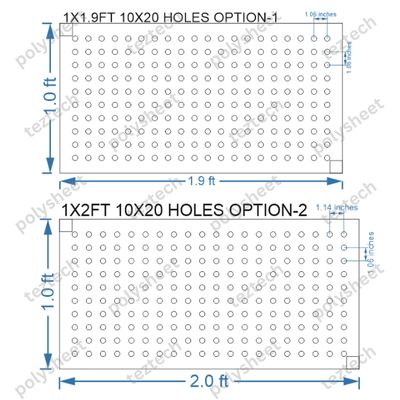 SCR20 1X2 FEET 10X20 HOLES SCREEN TOTAL HOLES=200