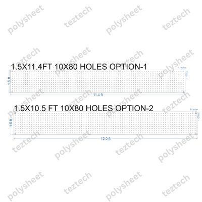 SCR65 1.5X12 FEET 10X80 HOLES SCREEN TOTAL HOLES=800
