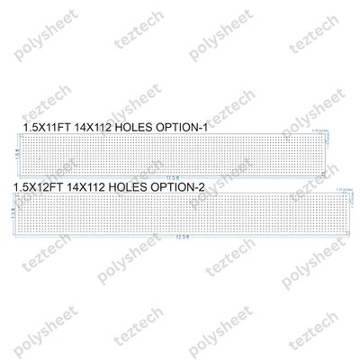 SCR87 1.5X12 FEET 14X112 HOLES SCREEN TOTAL HOLES=1568