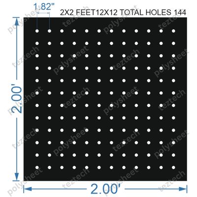 SCR359	 2X2 FEET 12X12 HOLES SCREEN TOTAL HOLES=144