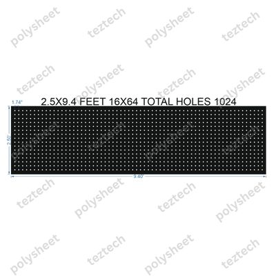 SCR334 2.5X9.4 FEET 16X64 HOLES SCREEN TOTAL HOLES=1024