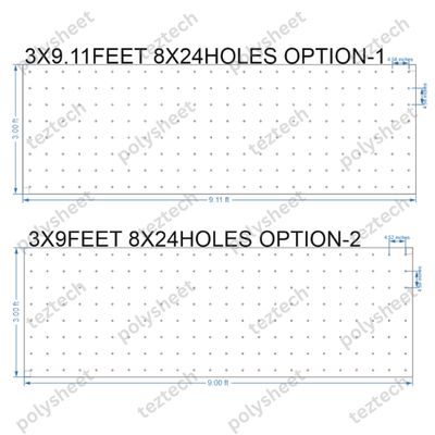 SCR400	3X9 FEET 8X24 HOLES SCREEN TOTAL HOLES=192