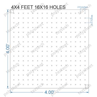 SCR190 4X4 FEET 16X16 HOLES SCREEN TOTAL HOLES=256