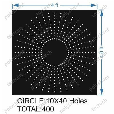 CRC33	4X4 FEET 10X40 HOLES CIRCLE POLYSHEET