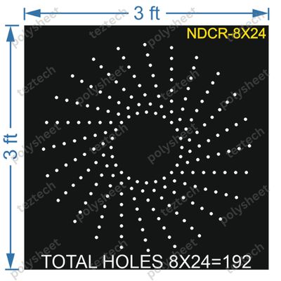CRC92	3X3 FEET 8X24 HOLES CIRCLE POLYSHEET