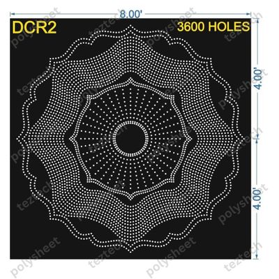 DCR2 8X8 FT DESIGNER CIRCLE  TOTAL HOLES=3600