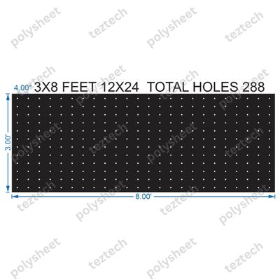 SCR417	 3X8 FEET 12X24 HOLES SCREEN TOTAL HOLES=288