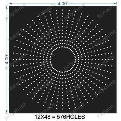 CRC26	4X4 FEET 12X48 HOLES CIRCLE POLYSHEET