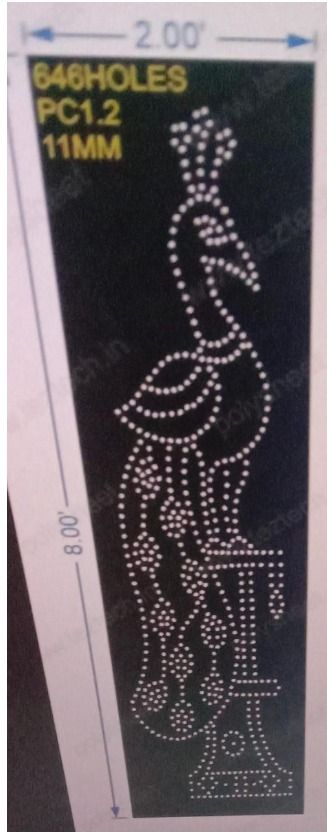 PC1.2 PEACOCK 1 PART 8X2 FEET 650 HOLES