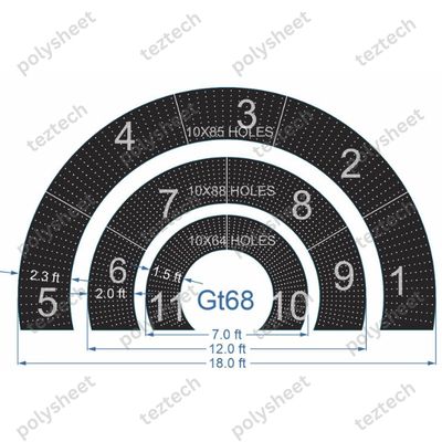 GT68 10X80 2370 HOLES 11 PARTS