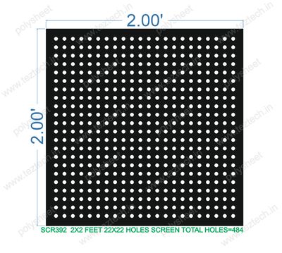 SCR392	2X2 FEET 22X22 HOLES SCREEN TOTAL HOLES=484