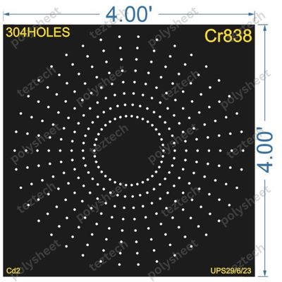 CRC16	4X4 FEET 8X38 HOLES CIRCLE POLYSHEET