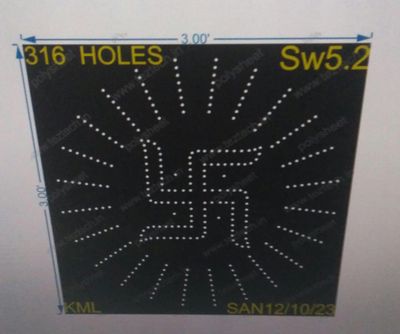 SW5.2 SWASTIK 3X3 FT 316 HOLES