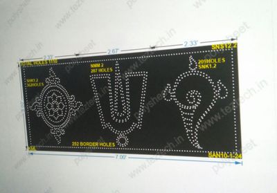 SNS12.2 SHANKU NAMAM SHAKRAM 3X7 FEET 1110 HOLES (WITH BORDER)