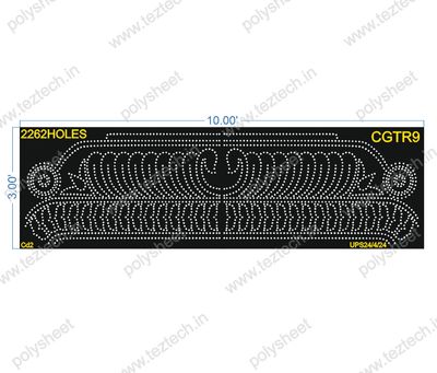 CGTR9 CURVE GATE ROW 3X10 FEET 2262 HOLES IN 2 PARTS