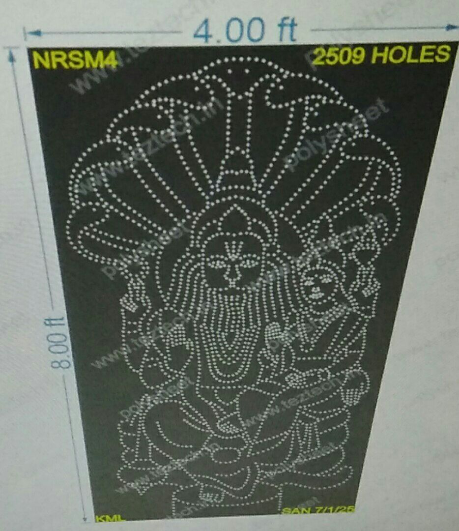 NRSM4 NARSIMHA GOD 1 PART 8X4 FEET 2509 HOLES
