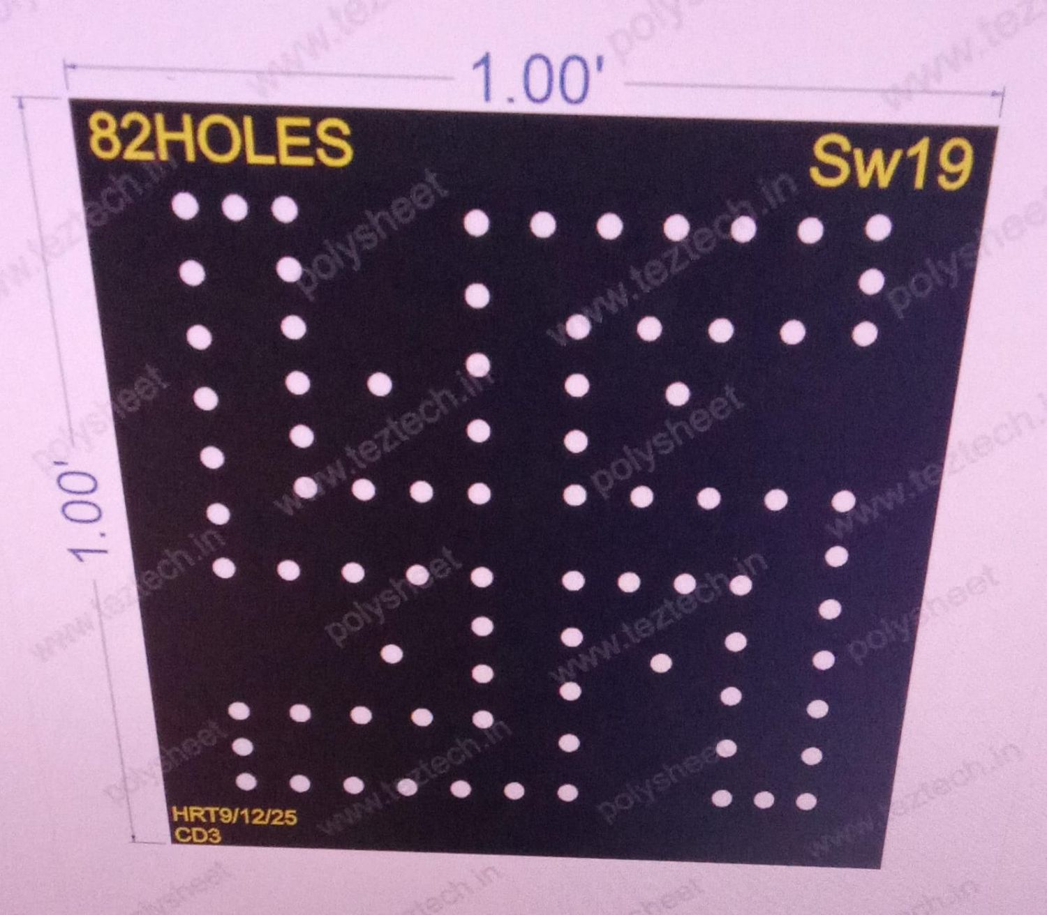 SW19  SWASTIK 1 PART 1X1   FEET 82 HOLES