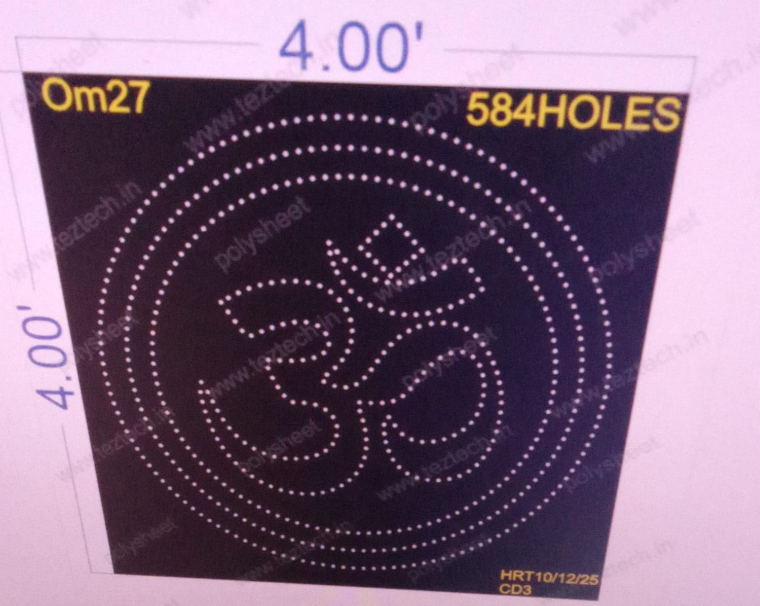 OM27  OM 4X4 FEET 584 HOLES