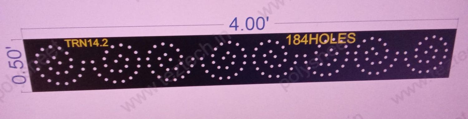 TRN14.2  TORAN 0.5X4 FEET 184 HOLES