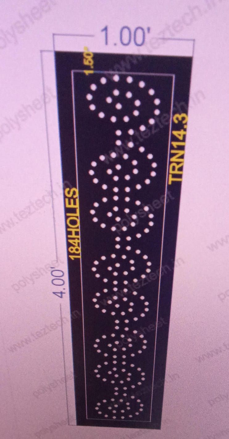 TRN14.3  TORAN 4X1 FEET 184 HOLES