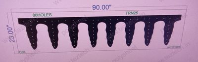 TRN25 TORAN 1 PART 23X90 INCH  88 HOLES