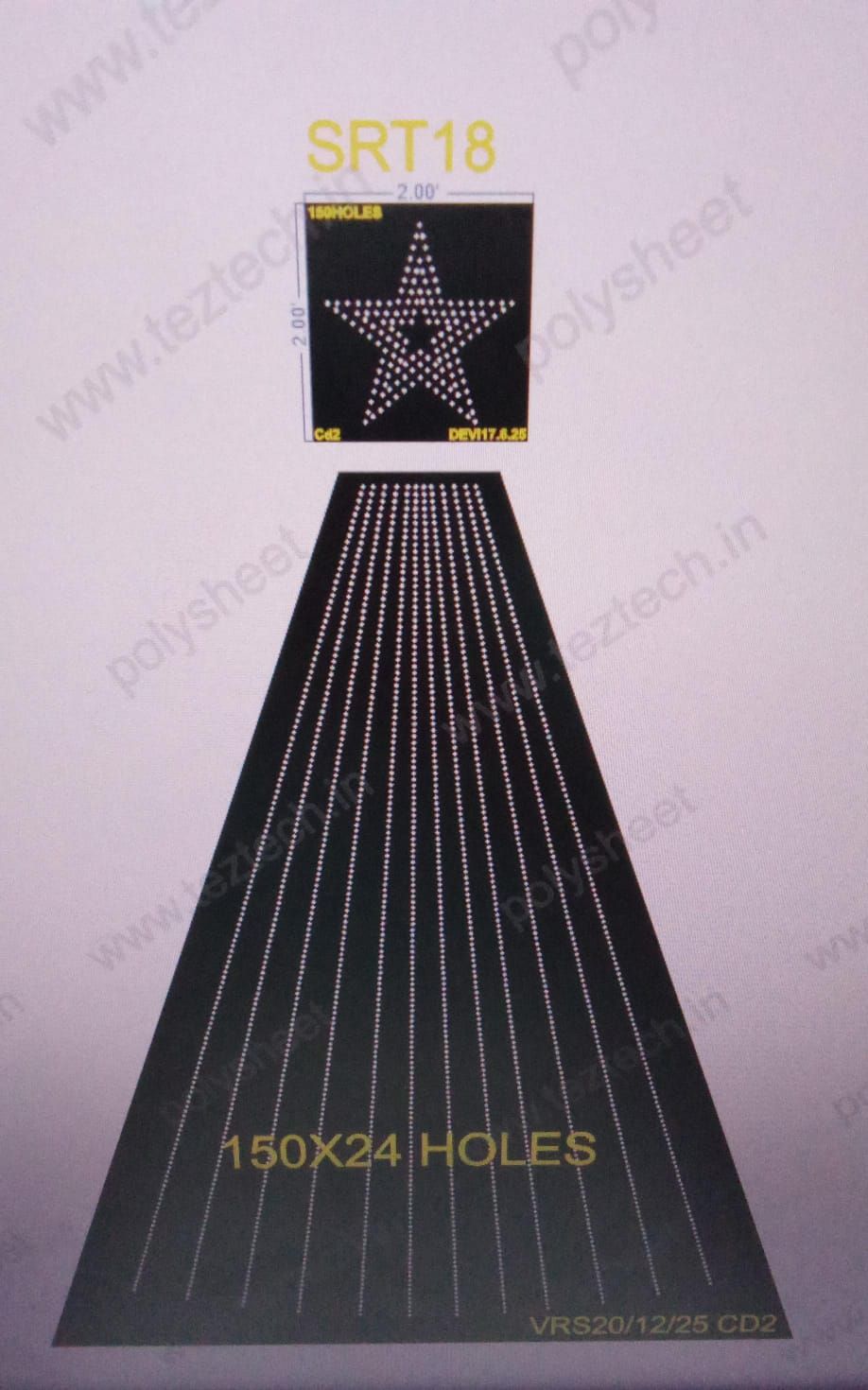 STR18 STAR 1 PART 150 LED AND 150X24 TREE LED