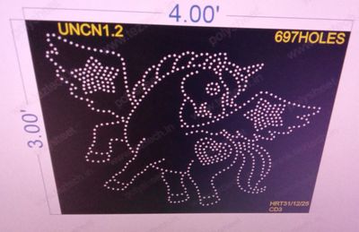 UNCN1.2  UNICORN 3X4 FEET 697 HOLES