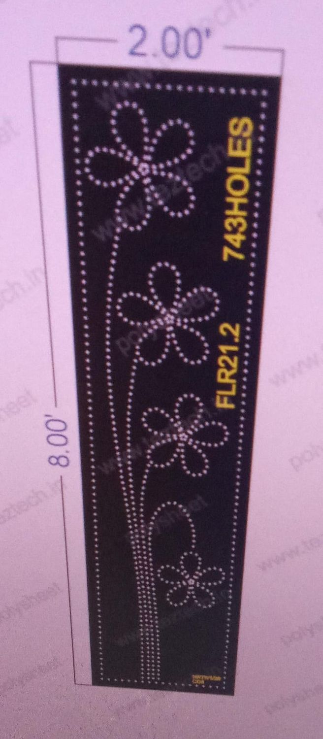 FLR21.2 FLOWER  8X2 FEET 743  HOLES