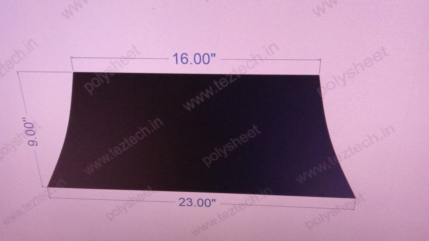 PLAIN POLYSHEET 9X23 INCH