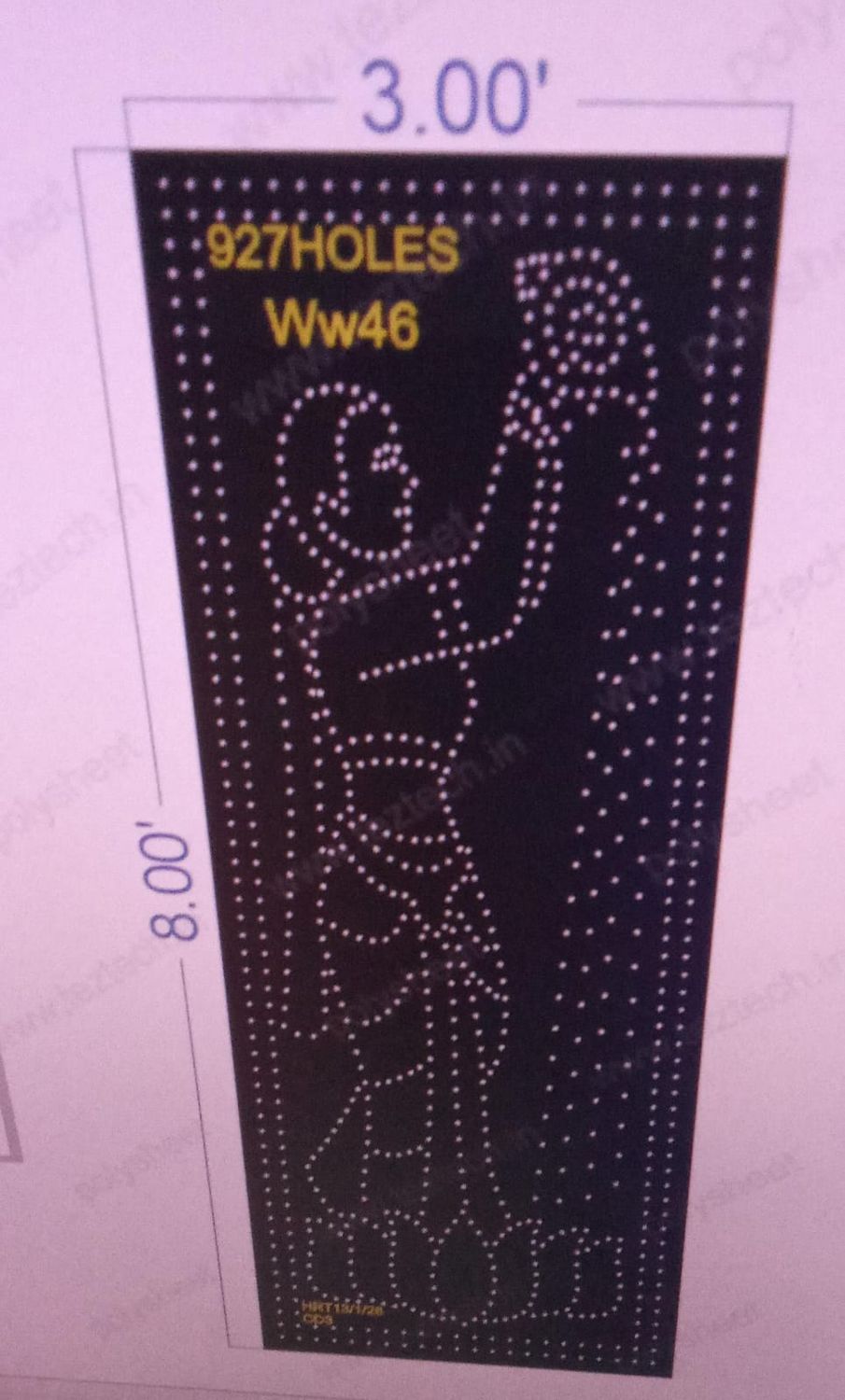 WW46  WOMEN WITH WATER  8X3  FEET 927 HOLES